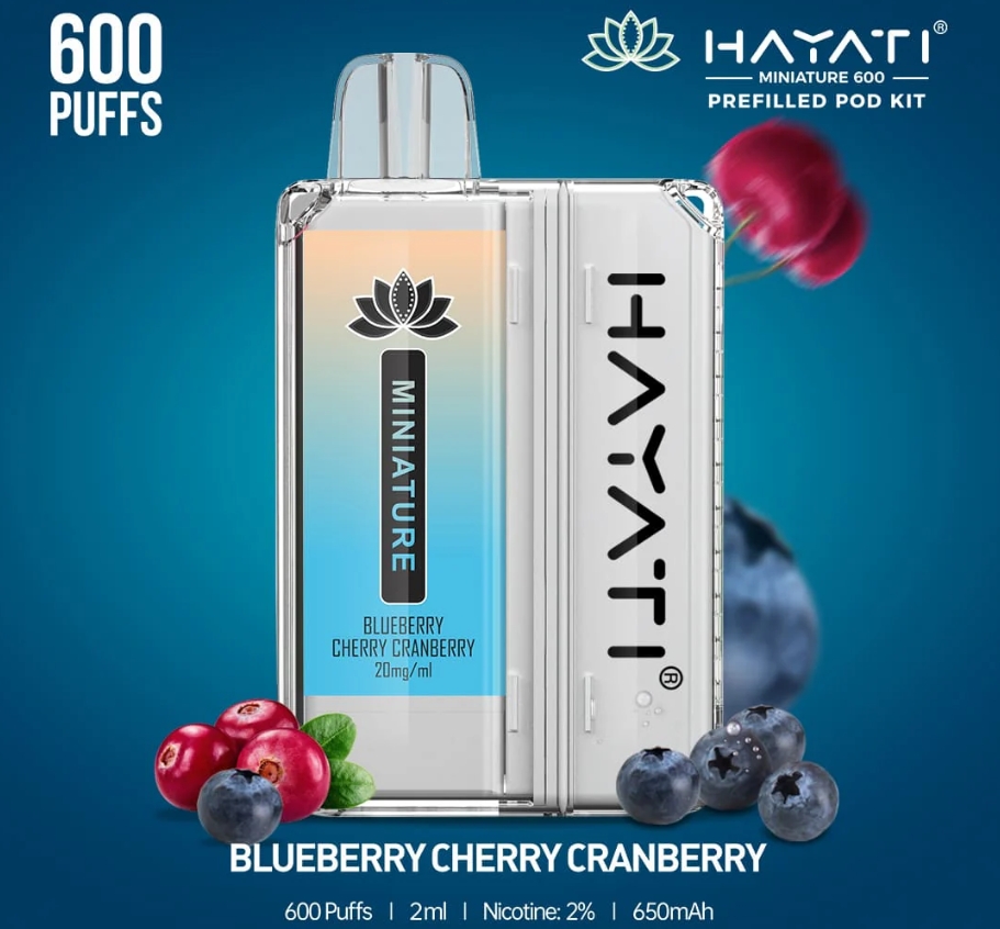 Hayati Miniature 600 Prefilled Pod Kit Vape - боровница трешња брусница: Ултрамодерни доживљај за српско тржиште 2025