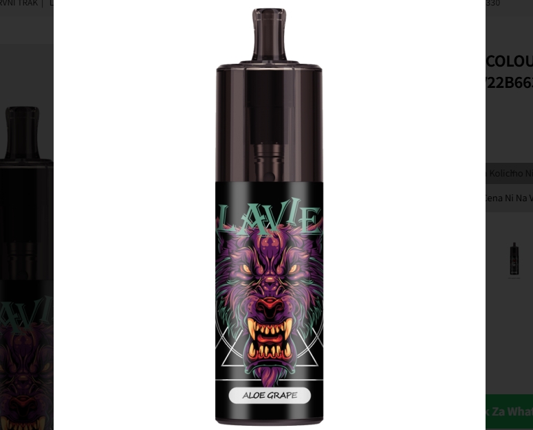 LAVIE COLOUR BAR 10000 Puffs Vape - алое грожђе: Savr&scaron;en spoj stila i ukusa